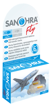 SANOHRA  FLY ADULT ear plugs, 2 pcs.