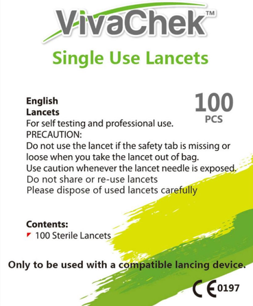 VIVACHECK lancets, 100 pcs.