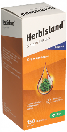 HERBISLAND 6 mg/ml sīrups, 150 ml