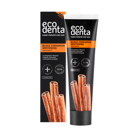 ECODENTA Black Cinnamon Whitening toothpaste, 100 ml