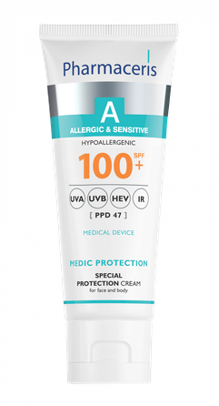 PHARMACERIS A Medic Protection MD SPF100+ saules aizsarglīdzeklis, 75 ml