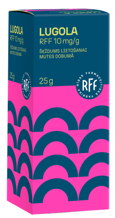 RFF LUGOLA 10 mg/g šķīdums, 25 ml