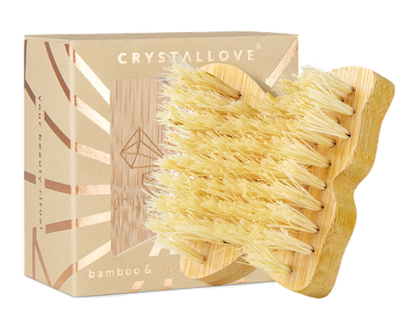 CRYSTALLOVE Butterfly Bamboo Agave Travel Size body brush, 1 pcs.