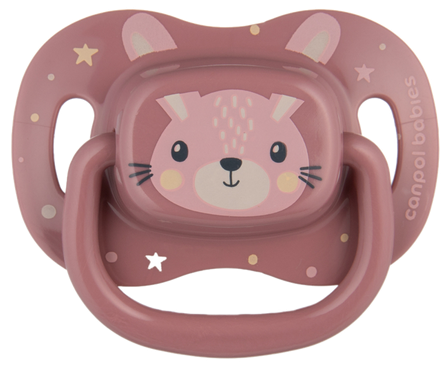 CANPOL BABIES Cute Animals, 6-18 мес Pink соска, 1 шт.