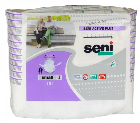 SENI Active Plus S (55-85 cm) nappy pants, 10 pcs.