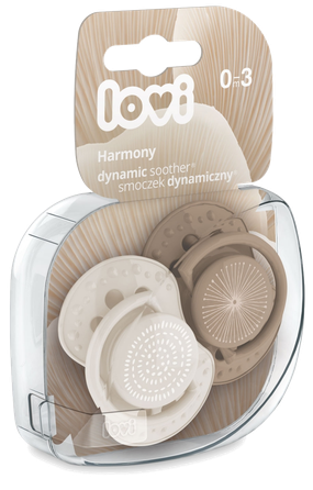LOVI Harmony Girl, 0-3 m soother, 2 pcs.