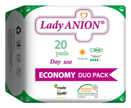LADY ANION Day Use higiēniskās paketes, 20 gab.
