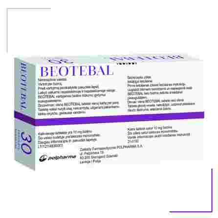 BEOTEBAL 10 mg tabletes, 30 gab.