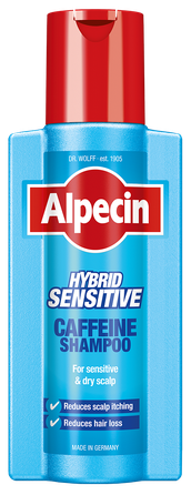 ALPECIN Hybrid Caffeine Pret Matu Izkrišanu Vīriešiem šampūns, 250 ml