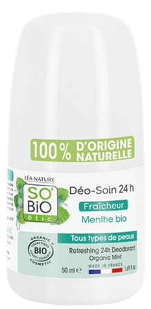 SO BIO ETIC 24H Mint deodorant, 50 ml