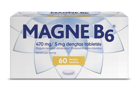 MAGNE B6 (Magnijs) 470 mg /5 mg таблетки, 60 шт.