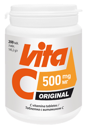 VITABALANS Vita C Original 500 mg tabletes, 200 gab.