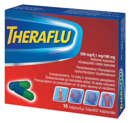THERAFLU твердые капсулы, 16 шт.