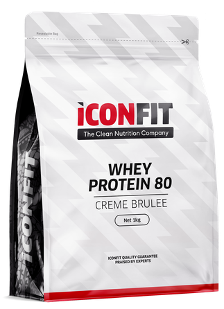 ICONFIT Whey Protein 80 - Creme Brulee pulveris, 1000 g