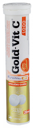 OLIMP LABS Gold-Vit C 1000 mg putojošās tabletes, 20 gab.