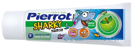 PIERROT Sharky Apple 2+ dental gel, 75 ml