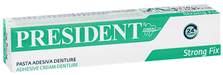 PRESIDENT Strong Fix fiksācijas krēms zobu protēzēm, 40 g