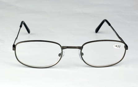 +4.00 oval shaped glasses, 1 pcs.
