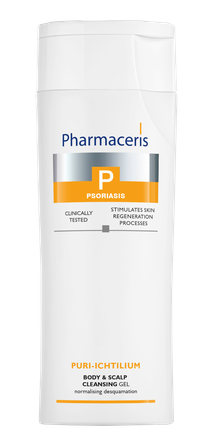 PHARMACERIS P Psoriasis Puri-Ichtilium for Body and Scalp attīroša želeja, 250 ml