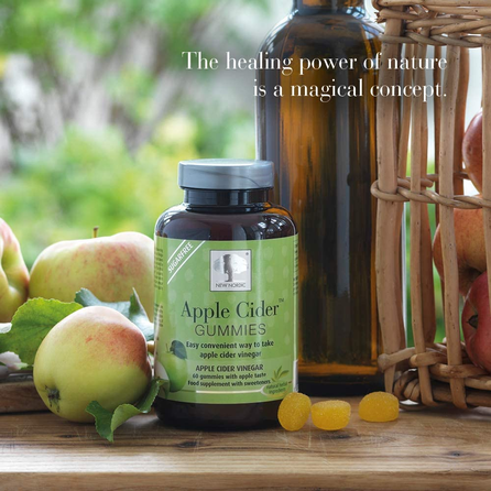 NEW NORDIC Apple Cider Gummies chewable lozenges, 60 pcs.