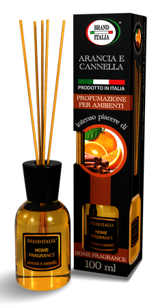 BRAND ITALIA Orange and Cinnamon mājas aromāts, 100 ml