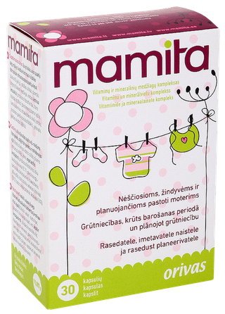MAMITA Витамины для беременных капсулы, 30 шт.