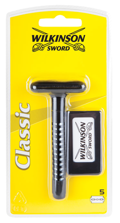 WILKINSON SWORD Double Edge 5 asmeņi + skuveklis, 1 gab.