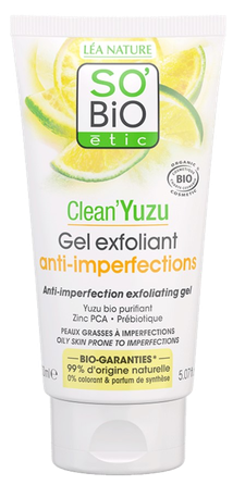 SO BIO ETIC Anti-Imperfection Exfoliating cleansing gel, 150 ml
