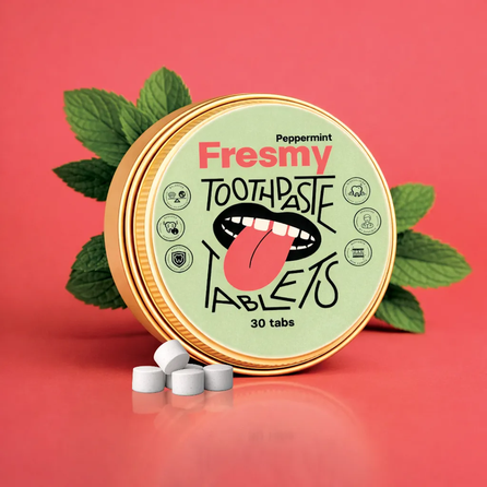 FRESMY Peppermint toothpaste tablets, 30 pcs.