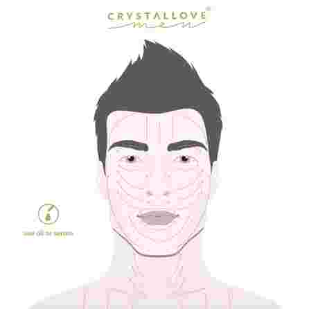 CRYSTALLOVE Men Obsidian 3D роликовый  массажёр, 1 шт.