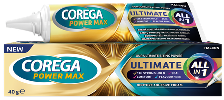COREGA Ultimate All in 1 fiksācijas krēms zobu protēzēm, 40 g