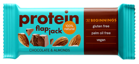THE BEGINNINGS FlapJack Protein Chocolate Almond  bar, 60 g