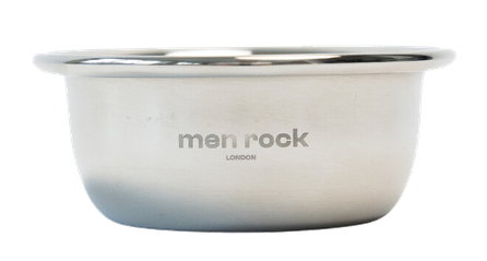 MEN ROCK Stainless Steel skūšanās bļoda, 1 gab.