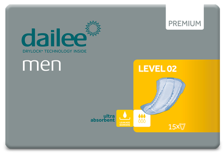DAILEE Men Premium Level 2 uroloģiskie ieliktņi, 15 gab.