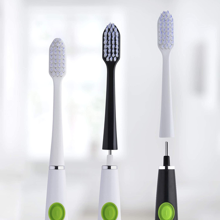 GUM Sonic Daily Soft Black electric toothbrush heads, 2 pcs.