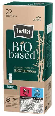 BELLA Bio Based Long pantyliner, 22 pcs.