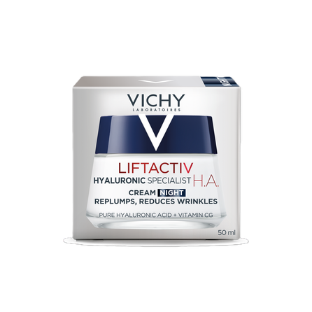 VICHY Lifactiv H.A. Anti-Wrinkle Firming Night face cream, 50 ml