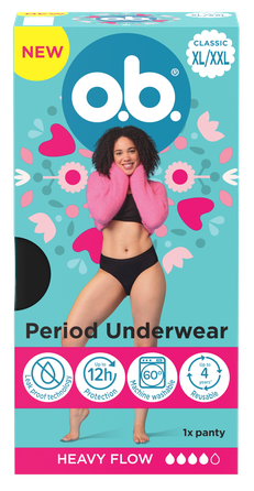 O.B. XL/XXL menstrual panties, 1 pcs.