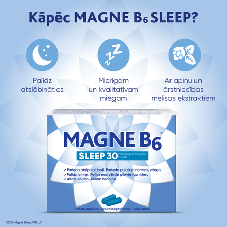 MAGNE B6 Sleep (Magnijs) капсулы, 30 шт.