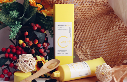 HOLIKA HOLIKA Gold Kiwi Vita C+ Brightening Sleeping крем для лица, 80 мл