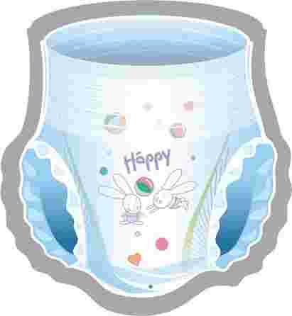 HAPPY   Pants Maxi 4 , 8-14 kg autiņbiksītes, 24 gab.