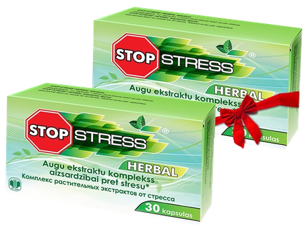 STOP STRESS Herbal (1+1) capsules, 30 pcs.