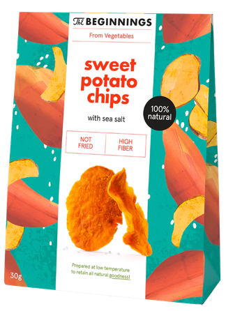 THE BEGINNINGS Sweet Potato  chips, 40 g