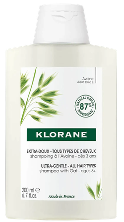 KLORANE Softening with Oat Milk шампунь, 200 мл