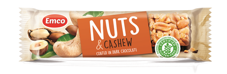 EMCO Nuts & Cashew batoniņš, 35 g