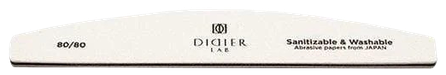DIDIER LAB Halfmoon White 80/80 nagu vīlīte, 1 gab.
