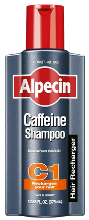 ALPECIN Caffeine C1 Pret Matu Izkrišanu Vīriešiem šampūns, 375 ml