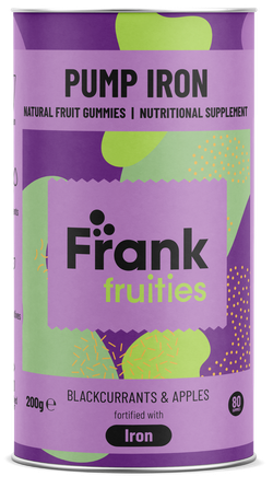FRANK FRUITIES Pump Iron želejas konfektes, 80 gab.