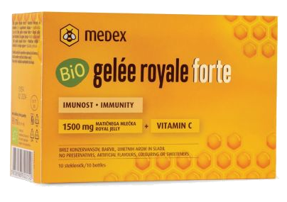 MEDEX Bio Gelée Royale Forte Shot (9 ml) bottles, 10 pcs.