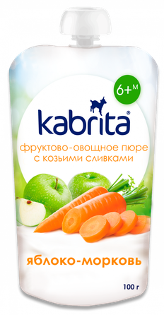 KABRITA Apple and carrot puree, 100 g